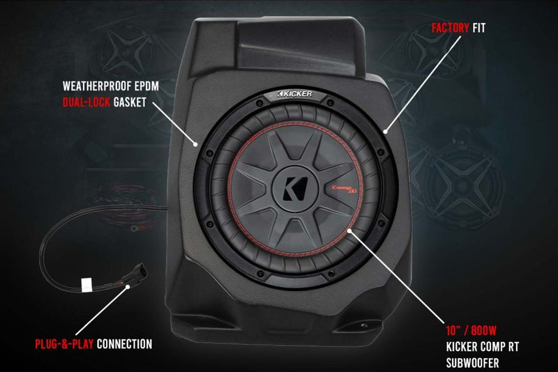 Load image into Gallery viewer, SSV Works Under Dash 10&quot; Unloaded Subwoofer Enclosure For Polaris RZR Pro XP 2020-2022
