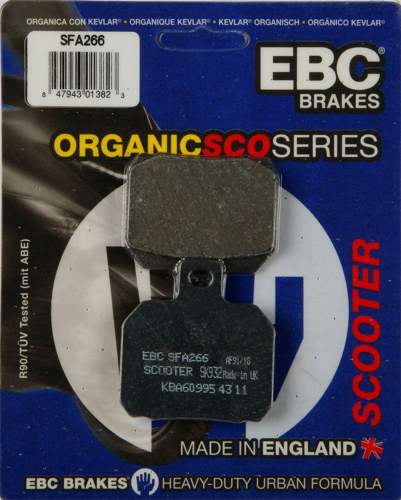 Load image into Gallery viewer, EBC 1 Pair Premium SFA Organic OE Replacement Brake Pads MPN SFA266
