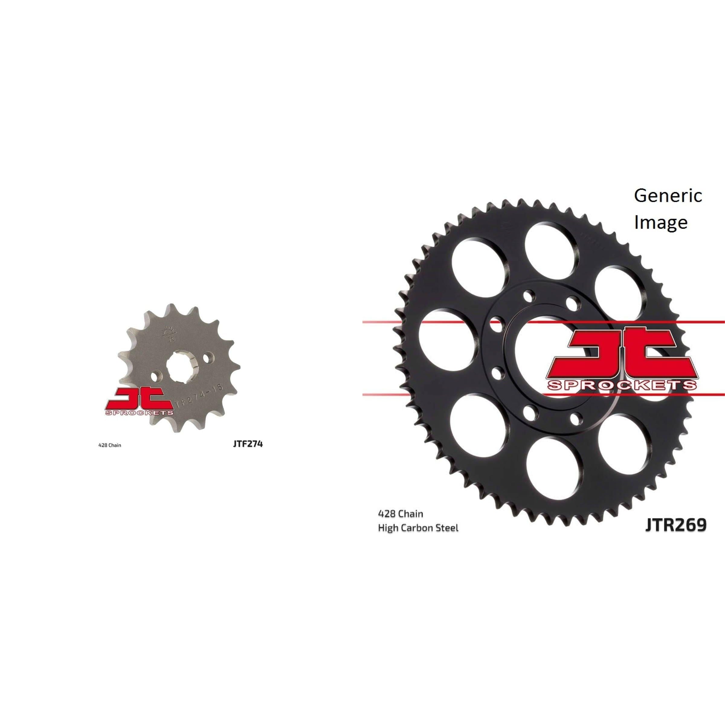 Front and Rear Steel Sprocket Kit for OffRoad HONDA XL100S 1979-1980