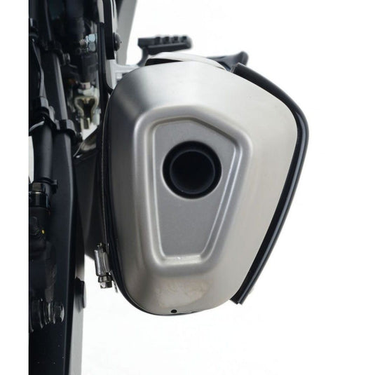 R&G Racing Black Exhaust Protector For 2013-2018 Aprilia Caponord 1200