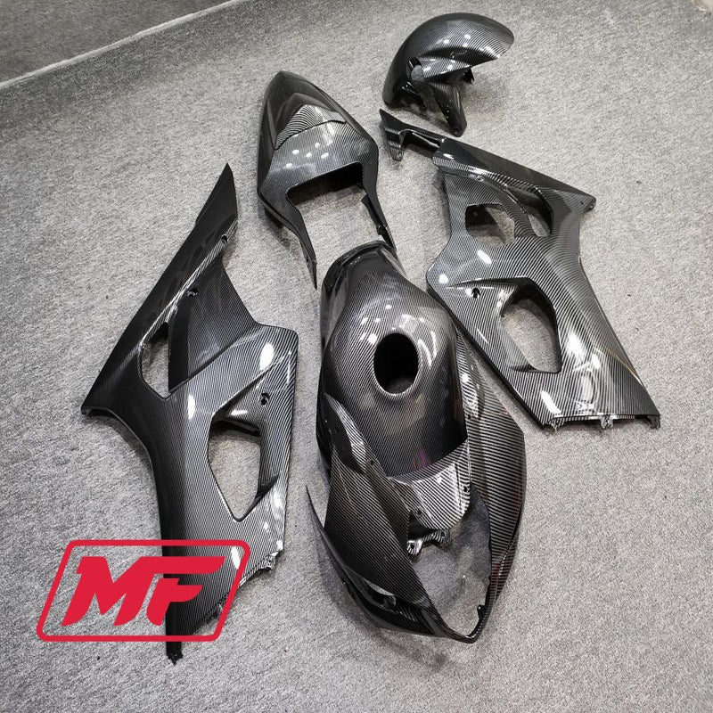 Load image into Gallery viewer, Monster Fairings Full Kit Suzuki GSXR1000 03-04 Carbon Fiber Style + Windshield + Gas Tank Cover
