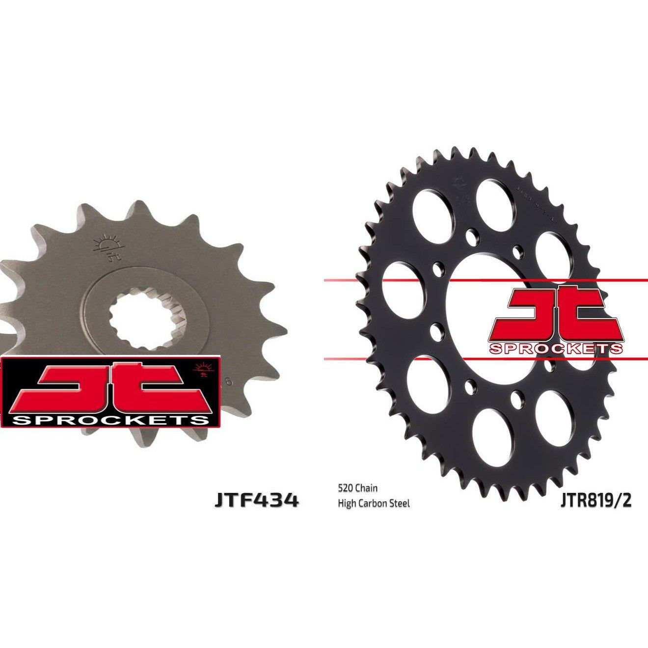 Front & Rear Sprocket Kit for SUZUKI GZ250 Marauder 04-10 JT Sprockets