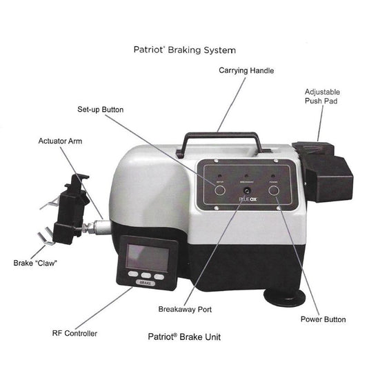 Blue Ox Patriot (BRK2022) Towed Vehicle Brake System - Radio Frequency Proportional Braking Unit (Replaced BRK2019)