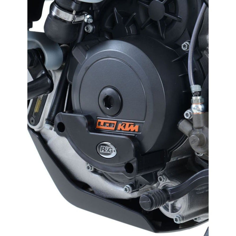 Load image into Gallery viewer, R&amp;G Racing Black Engine Case Sliders LHS For 2015-2016 KTM 1050 Adventure
