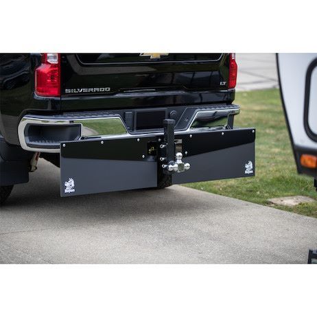 Receiver Trailer Hitch Mounted Stone Guards with 15 Inch Rubber Flaps