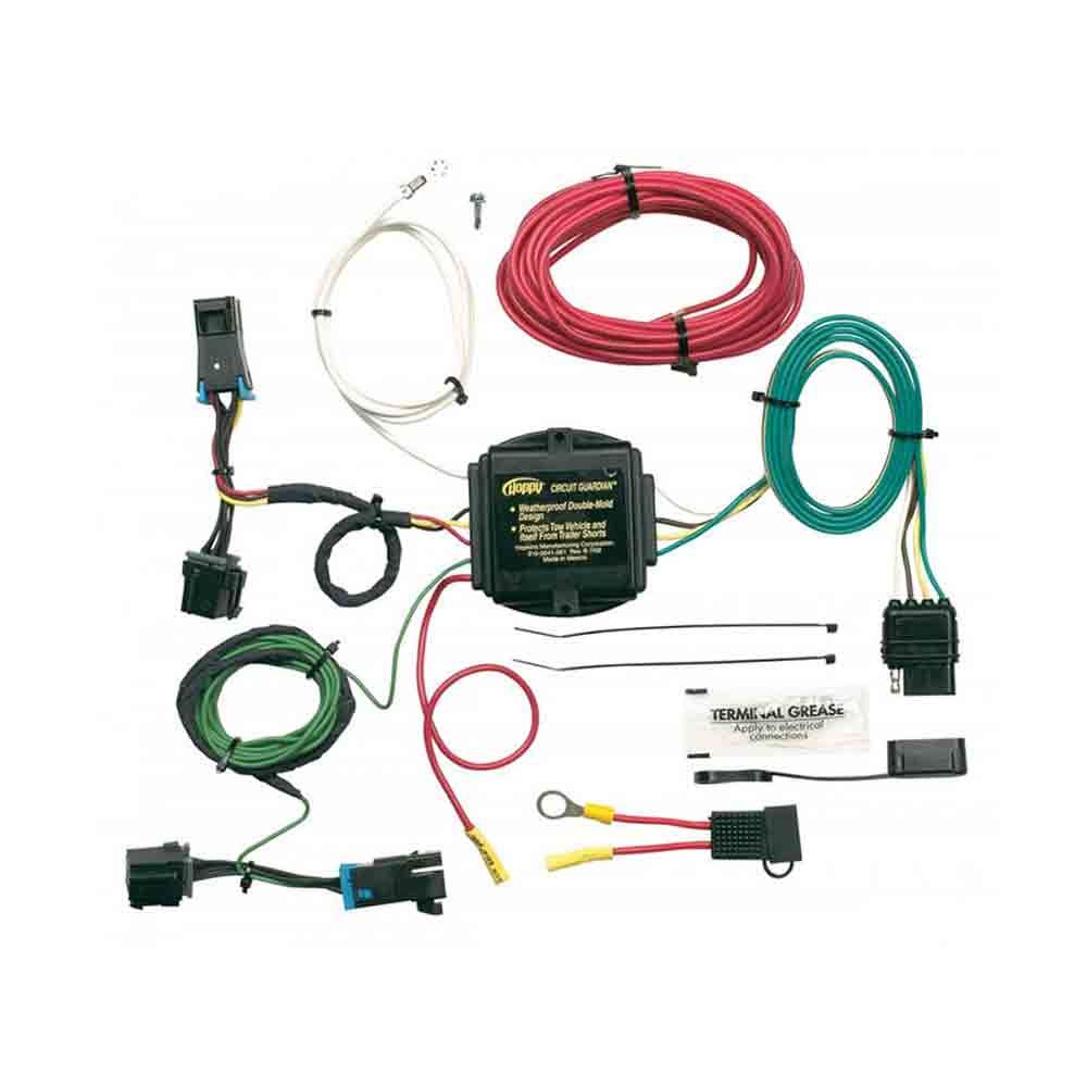 Plug-In Simple 4-Flat Vehicle Specific Trailer Wiring Harness fits Select Chevrolet / GMC