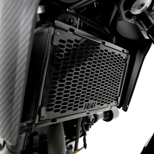 R&G Racing Matt Black PRO Radiator Guard For 2022-2024 CF-Moto 300NK