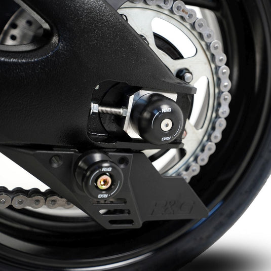 R&G Racing Black Swingarm Protectors For 2016-2017 Suzuki GSXS1000