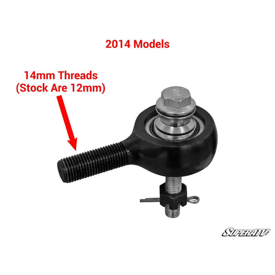 SuperATV Polaris RZR XP 1000 2014-2018 Heavy-Duty Swaged Tie Rod Kit TRRA-P-RZR-1K-14-ST-001