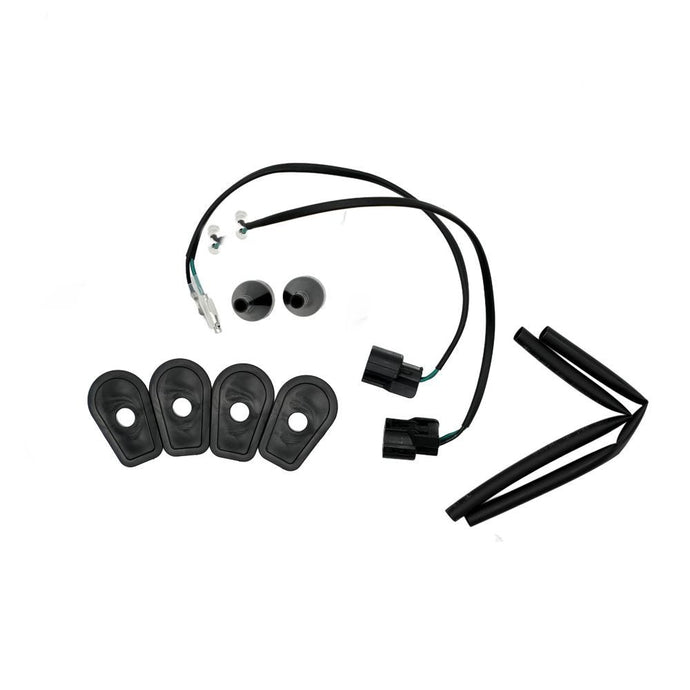 R&G Racing Black Indicator Adapter Kit For 2020-2023 Kawasaki Z H2 ZR1000 ABS