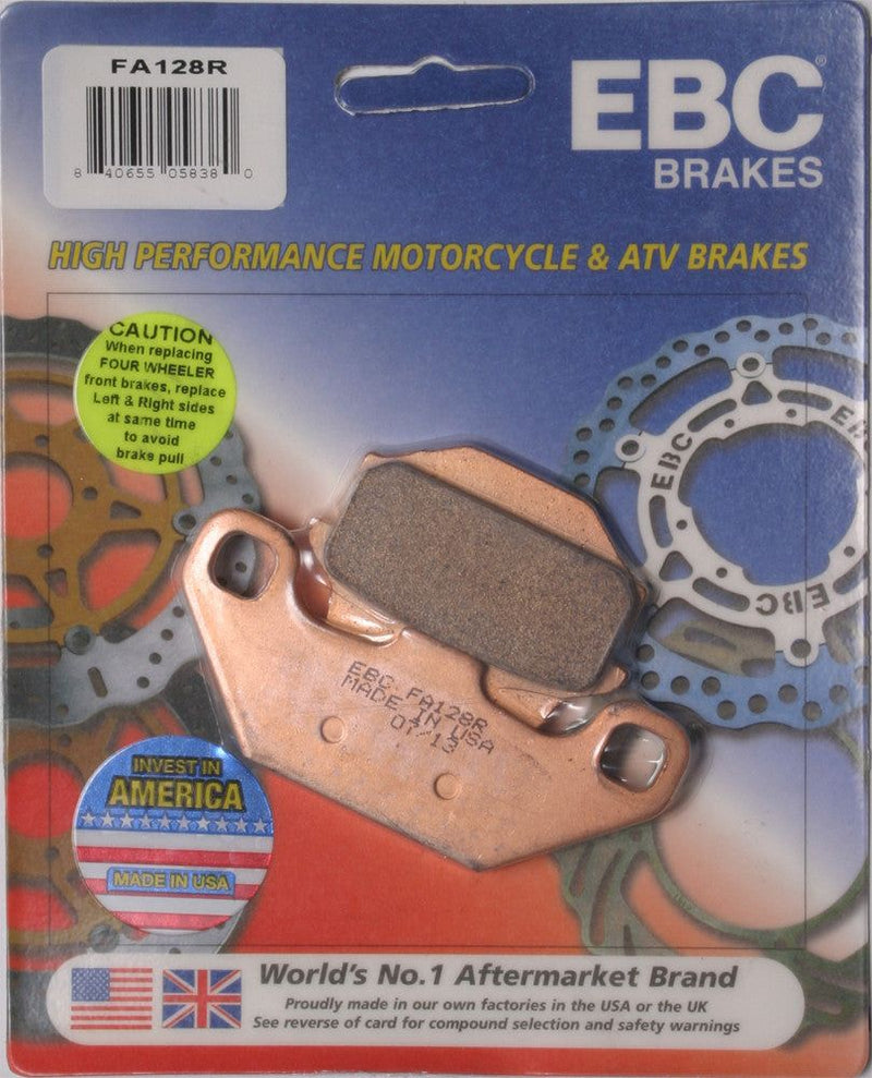 Load image into Gallery viewer, EBC 1 Pair Sintered R Series Heavy-Duty Brake Pads MPN FA128R

