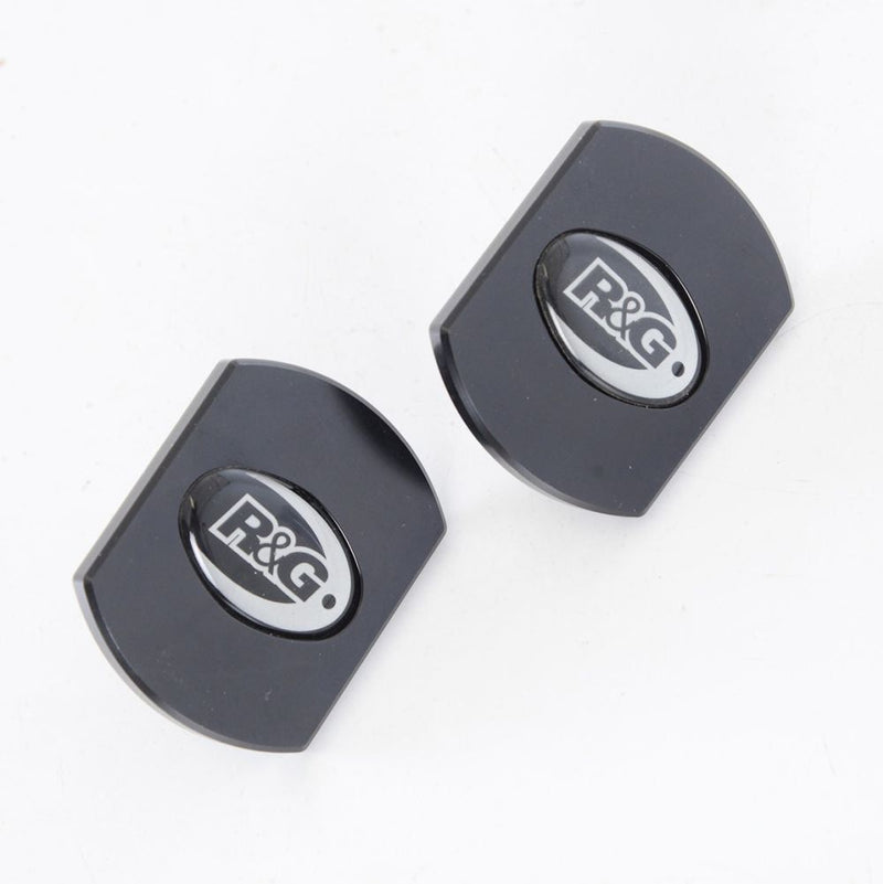 Load image into Gallery viewer, R&amp;G Racing Black Frame Plug Pair For 2017-2021 Aprilia Shiver 900 FI0152BK
