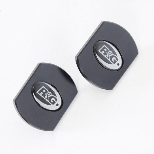 R&G Racing Black Frame Plug Pair For 2017-2021 Aprilia Shiver 900 FI0152BK