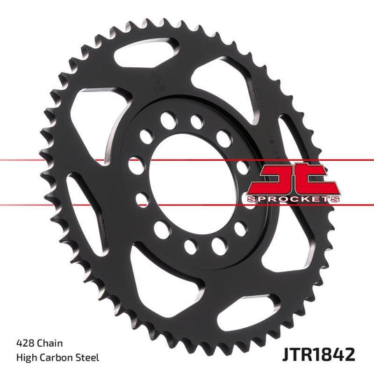 JT Sprockets Rear Steel Sprocket 51 Tooth 51T 428 Chain JTR1842.51