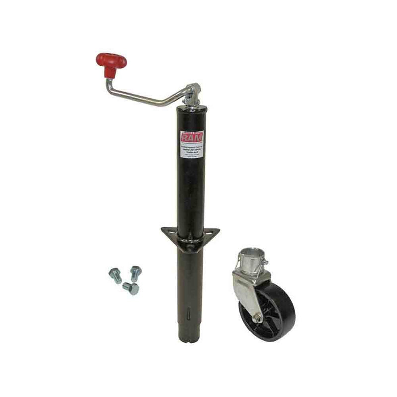 Load image into Gallery viewer, Ram A-Frame Trailer Jack 5,000 lb Support, 3,000 Lift Capacity, with Wheel and Mounting Hardware
