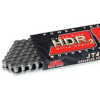 Load image into Gallery viewer, JT Sprockets HDR Heavy Duty Black Steel Spring/Clip Link Chain 420-120
