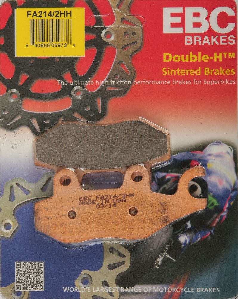 Load image into Gallery viewer, EBC 1 Pair Sintered HH Race Formula Brake Pads MPN FA214/2HH
