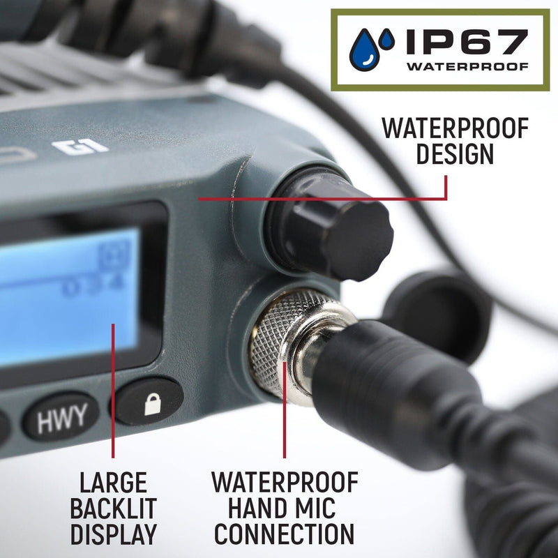 Load image into Gallery viewer, Rugged Radios Radio Kit - Rugged G1 ADVENTURE SERIES Waterproof GMRS Mobile Radio with Antenna RK-G1

