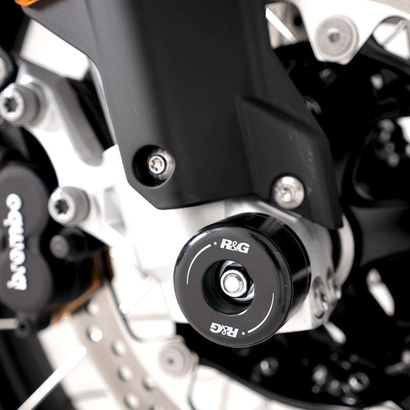 Load image into Gallery viewer, R&amp;G Racing Black Fork Protectors For 2018-2024 BMW F700GS

