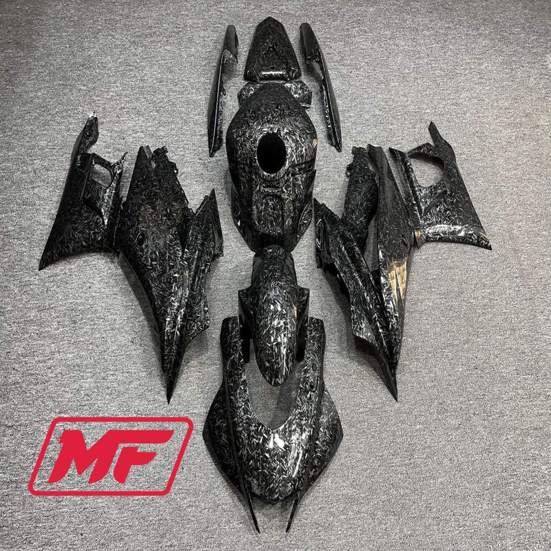 Load image into Gallery viewer, Monster Fairings Full Kit Yamaha R3 19-22 Forged Carbon Fiber Style + Windshield + Gas Tank Cover
