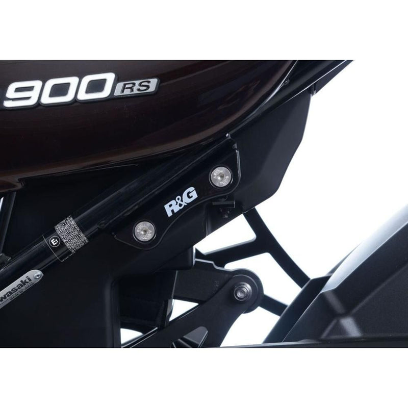 Load image into Gallery viewer, R&amp;G Racing Silver Rear Foot Rest Delete Blanking Plates BLP0065SI

