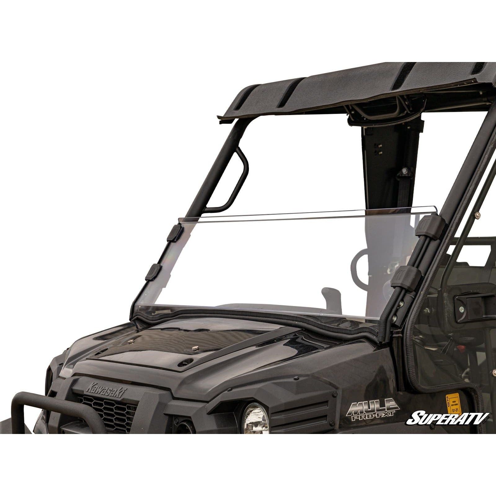 SuperATV Kawasaki Mule Pro Half Windshield HWS-K-M-FXT-001-75