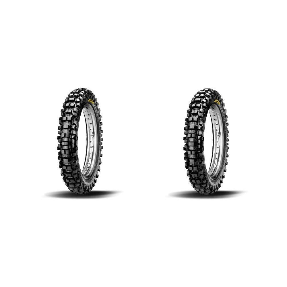 Pair of Maxxis Maxxcross Desert-IT M7305D Bias Dirt Bike Tires Rear 110/90-19 (2)