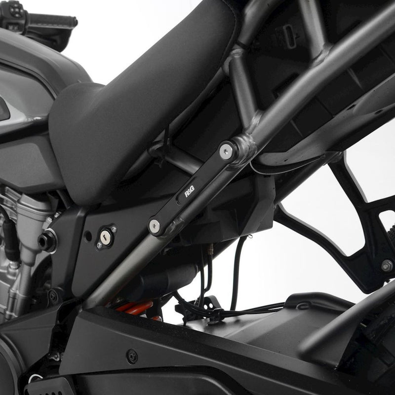 Load image into Gallery viewer, R&amp;G Racing Black Rear Foot Rest Delete Blanking Plates LHS BLP0121BK
