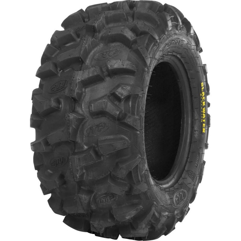 Load image into Gallery viewer, ITP Hurricane 12&quot; Matte Black Wheels And Blackwater Evolution Tires [26x11-12]
