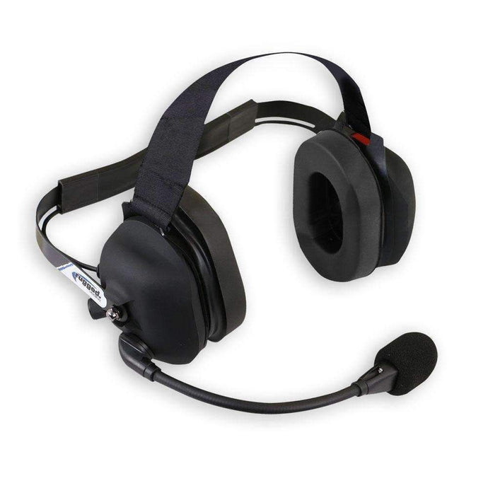 Rugged Radios H43 Rubberized Behind the Head (BTH) 2-Way Radio Headset H43-BLK-K
