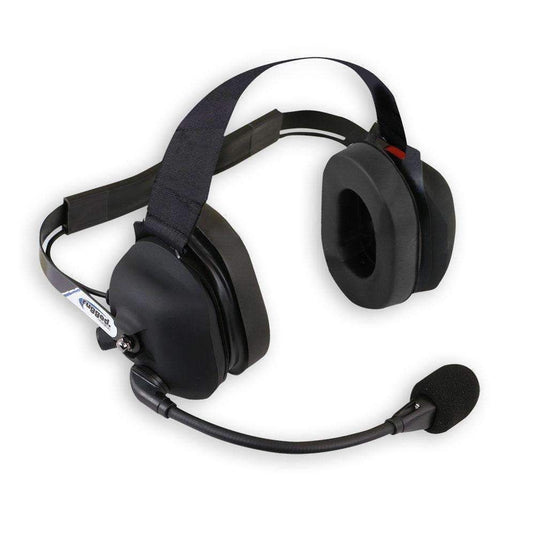 Rugged Radios H43 Rubberized Behind the Head (BTH) 2-Way Radio Headset H43-BLK-K