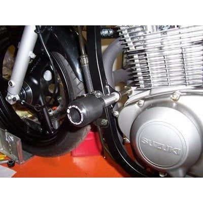 Load image into Gallery viewer, R&amp;G Racing Black Classic Style Crash Protectors For 1989-2000 Suzuki GS500E
