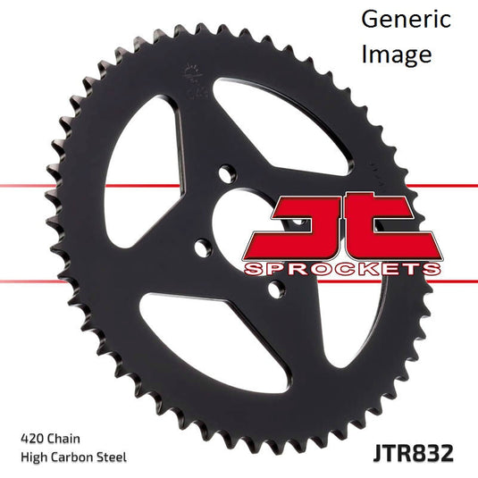 JT SPROCKETS Front and Rear Steel Sprocket Kit for OffRoad YAMAHA MX80 1980-1982
