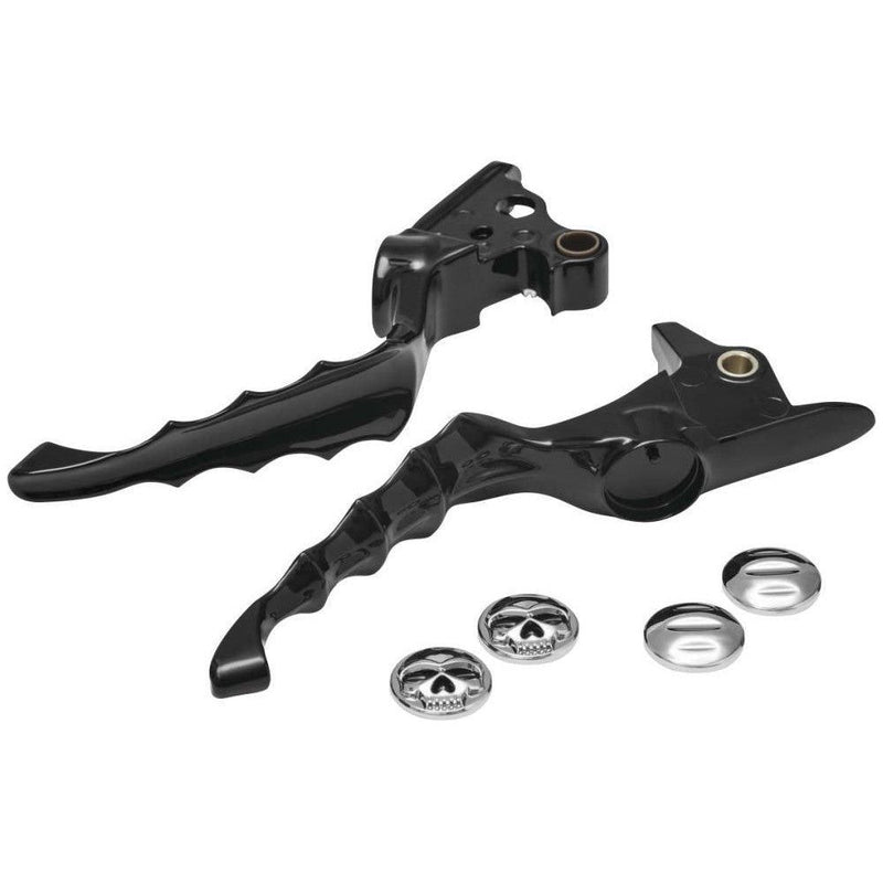 Load image into Gallery viewer, Kuryakyn Zombie Levers for V-Twins Gloss Black
