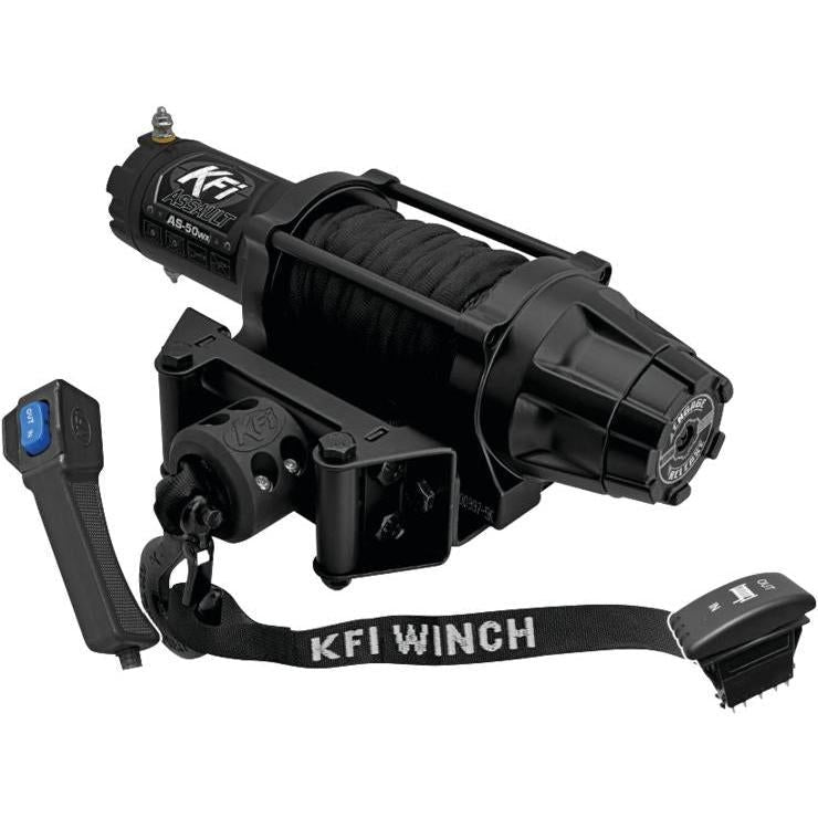 Load image into Gallery viewer, Winch Kit 5000 lb Wide For Polaris 1000 XP Ranger Texas Edition 2020-2021 (Synthetic Rope)
