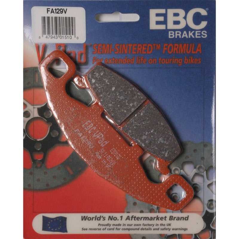 Load image into Gallery viewer, EBC 1 Pair V-Pad Semi-Sintered Touring Brake Pads MPN FA129V
