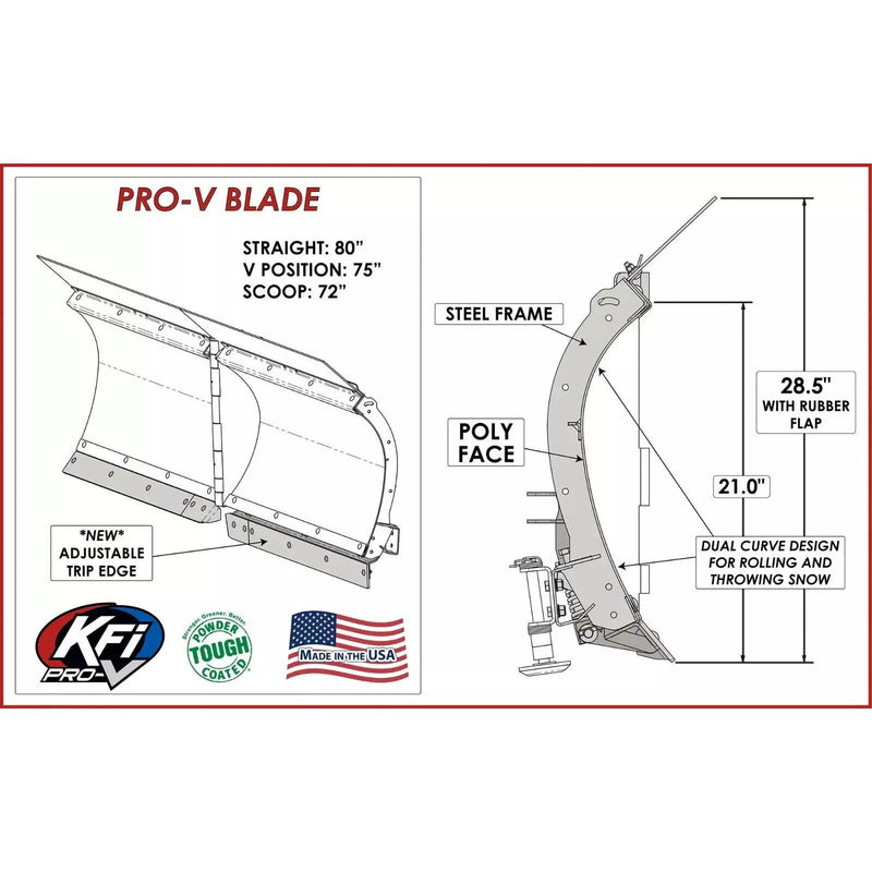 Load image into Gallery viewer, KFI Pro-V UTV Plow System w/ Hand Remote Controlled Actuators
