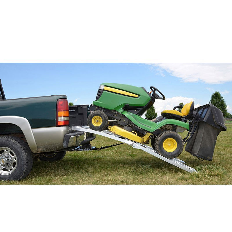 Load image into Gallery viewer, Arched, Bi-Fold, Single Aluminum Loading Ramp - 90&quot; long x 11&quot; wide (Sold each)
