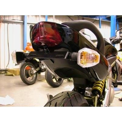 Load image into Gallery viewer, R&amp;G Racing Black Tail Tidy License Plate Holder LP0021BK
