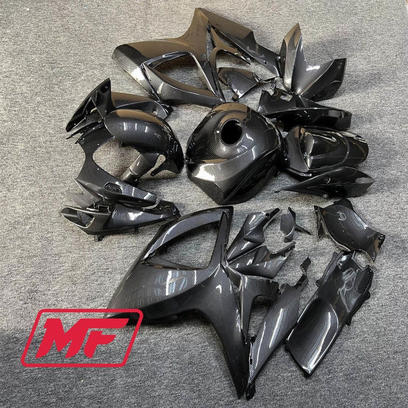 Load image into Gallery viewer, Monster Fairings Full Kit Suzuki GSXR600-750 06-07 Carbon Fiber Style + Windshield + Gas Tank Cover
