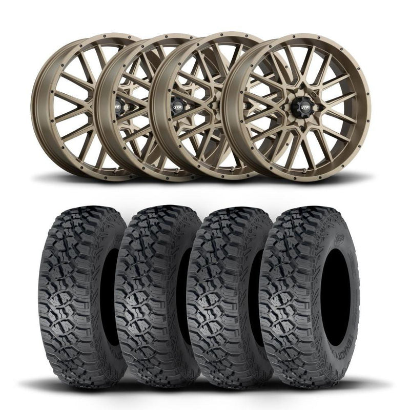 Load image into Gallery viewer, ITP Hurricane 15" Bronze Wheels And Tenacity Tires [32x10R-15]
