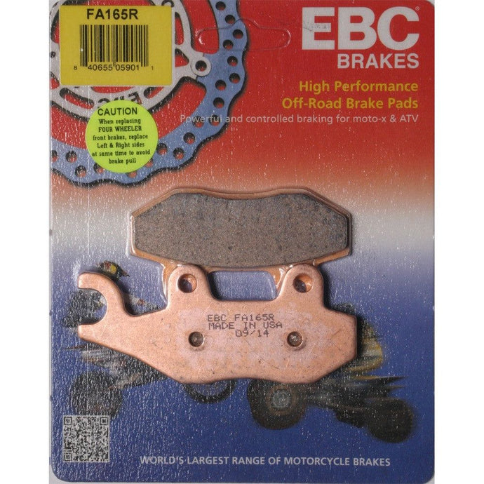 EBC 1 Pair Sintered R Series Heavy-Duty Brake Pads MPN FA165R
