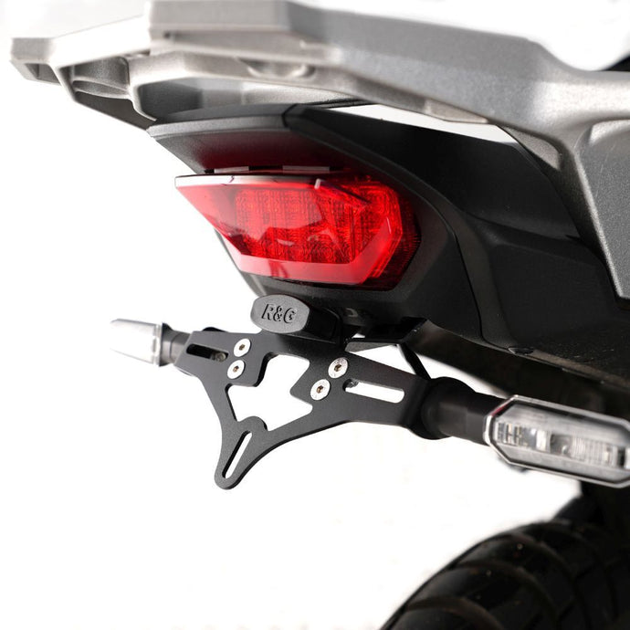 R&G Racing Black Tail Tidy License Plate Holder For 2023-2024 Honda Transalp XL750