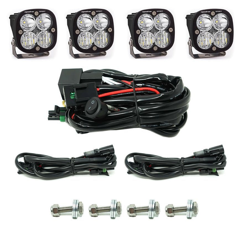 Load image into Gallery viewer, Baja Designs Grille Light Kit Squadron Sport Series Driving/Combo Pattern Clear Lens 447609
