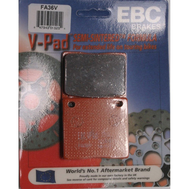 Load image into Gallery viewer, EBC 1 Pair V-Pad Semi-Sintered Touring Brake Pads MPN FA36V

