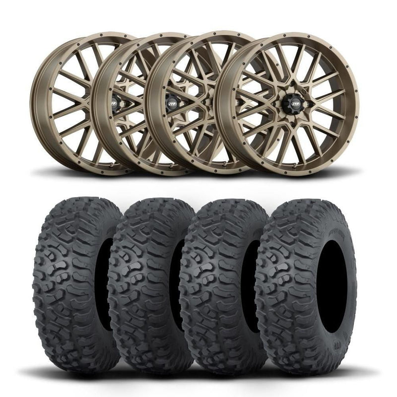 Load image into Gallery viewer, ITP Hurricane 15" Bronze Wheels And Terra Hook Tires [32x10-15]
