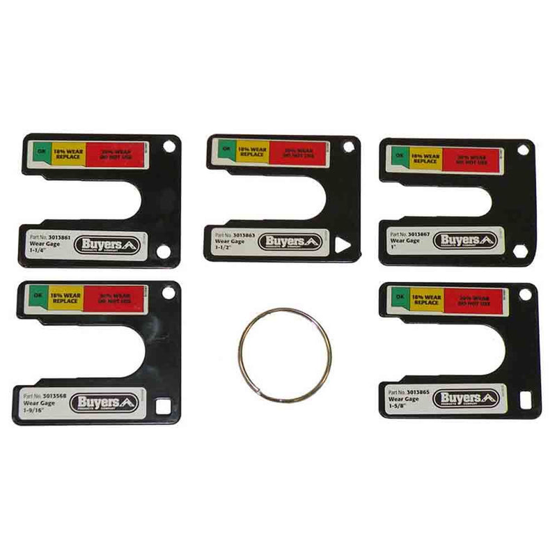 Load image into Gallery viewer, Buyers Products Drawbar or Lunette Ring Eye Wear Gauge - 5 Card Set

