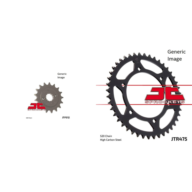 Load image into Gallery viewer, Front and Rear Steel Sprocket Kit for OffRoad KAWASAKI KL250 KLR 1985-2005
