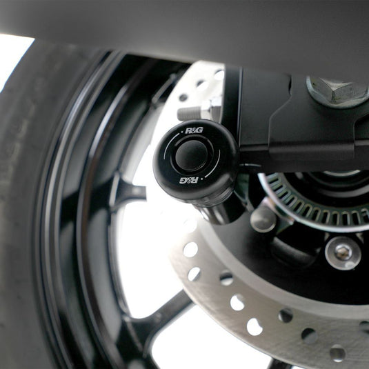 R&G Racing Black Cotton Reels Offset For 2024-2025 Kawasaki Eliminator 500