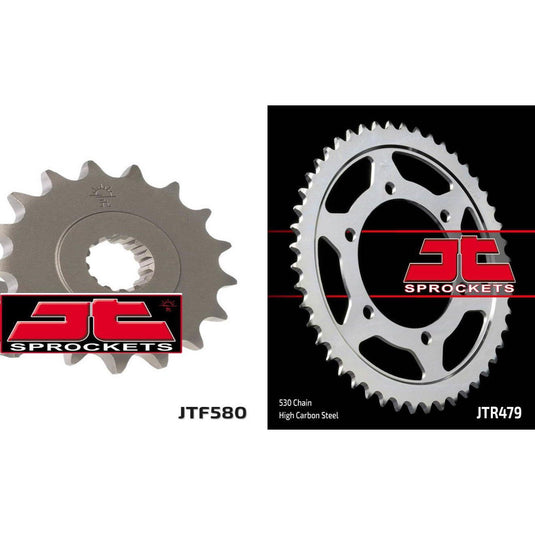 Front & Rear Sprocket Kit for YAMAHA YZF-R6-530 Chain Conversion 03-05